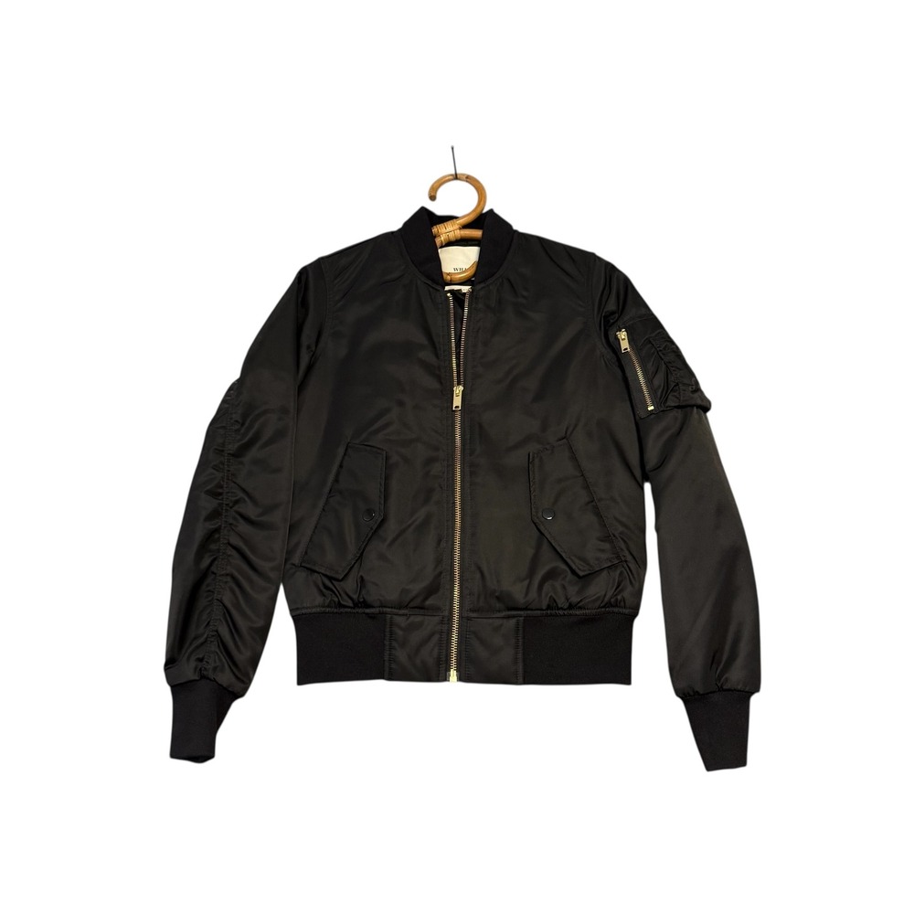 Aritzia | Wilfred Free |‎ Classic Black Bomber Jacket Size XS